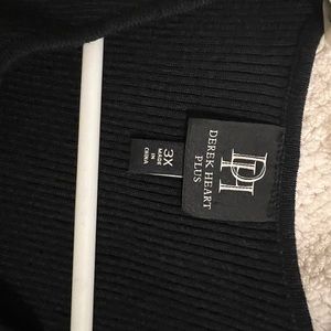 Black rubbed maxi dress plus